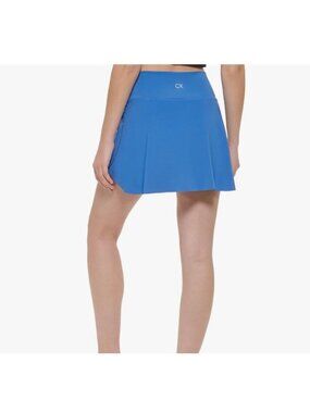 New CK Calvin Klein Skirt Size XS Blue Crossover Waist Tennis Athletic Skort NWT